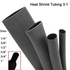 Black Heat Shrink Tubing Tube Dual Wall 3:1 Marine Adhesive Glue Lined