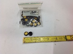 (30) Motor Brush CAP ONLY . Look Photos for Size. UNKNOWN P/N. NEW IN BAG
