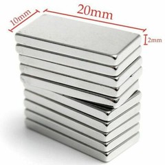 100PCS 20x10x2mm N52 Neodymium Block Magnet Super Strong Rare Earth Magnets Long