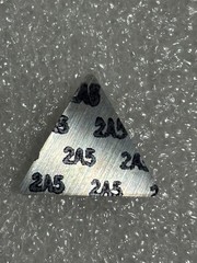 Qty 15: VR/Wesson Carbide Inserts: Unknown Style/Size: Grade 2A5 as Pictured