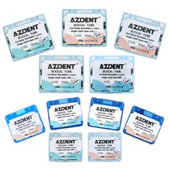 Dental Orthodontic Buccal Tubes 1st 2nd Molar Tube Roth MBT 022 Bondable AZDENT
