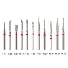 SANDENT Dental Diamond Burs for High Speed Handpiece FG1.6mm FG Bur SR