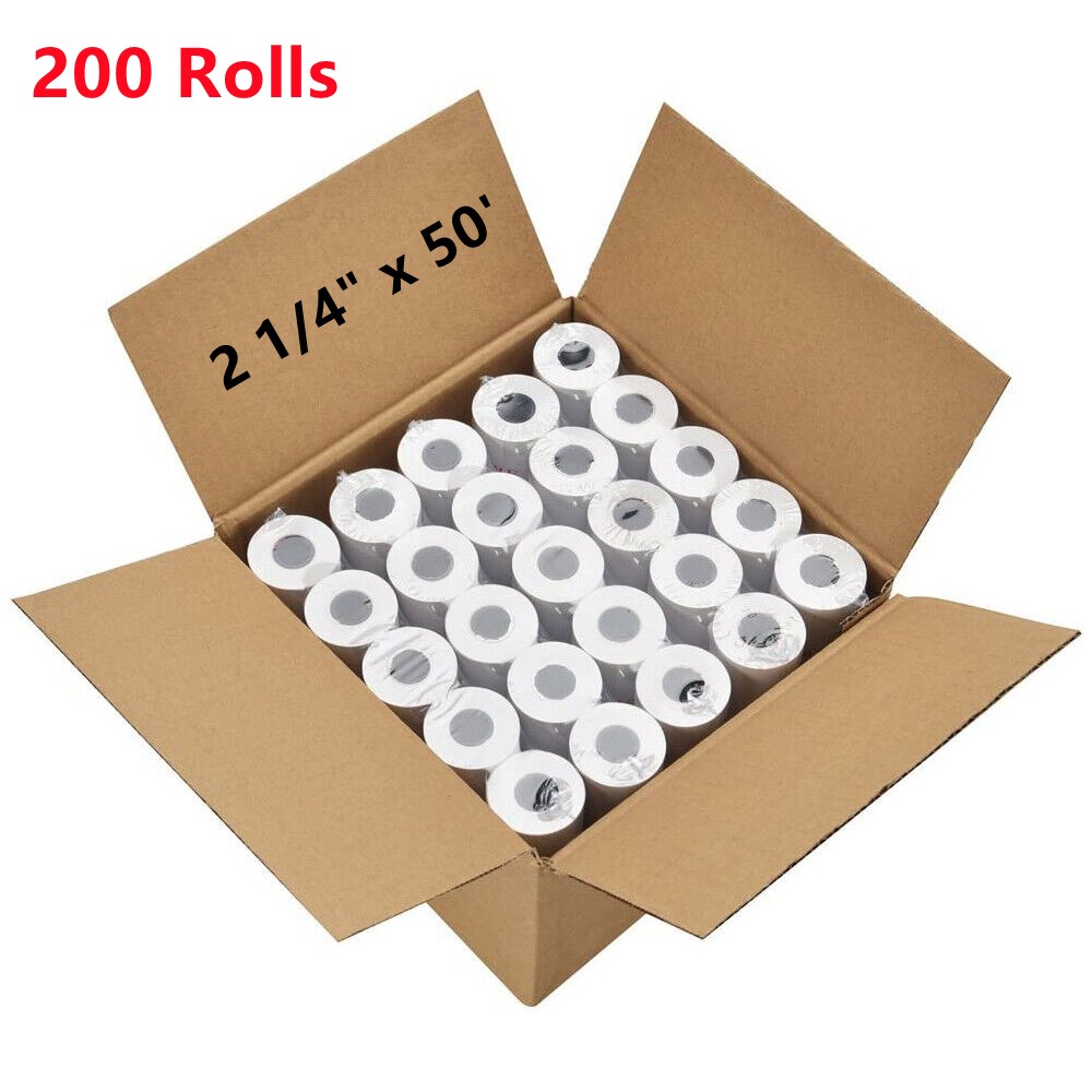 10-200Rolls 2 1/4″ x 50 Thermal Receipt Cash Register Credit Card Paper BPA Free