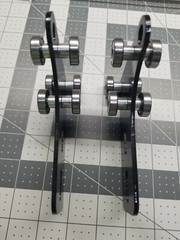 4 X trolley. Fits Unistrut 1-5/8. DIY trailer bed lift. USA made.