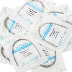 10pcs/pack Dental Orthodontic Form Arch wire Stainless Steel S.S Round Natural