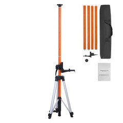 VEVOR Laser Level Tripod 1/4″-20 & 5/8″-11 Thread 40.94-133.85 in Height Adjust