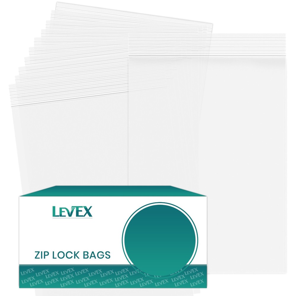 3″ x 8″ Clear Zip Seal Plastic Bags 2Mil Jewelry Pill Zipper Top Lock Baggies