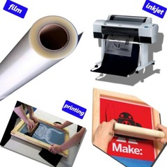 Sample CALCA Waterproof Inkjet Milky Transparency Film Silk Screen 17″ x 16.7 FT