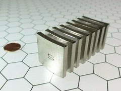4 Neodymium Magnet Arc Motor Super Strong Rare Earth N45EH Ultra High Heat Grade