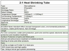 1Roll Dia. 1 2 3 4 5 6 8 10 ~ 30mm Heat Shrinkable Tube shrink Tubing L200/100M