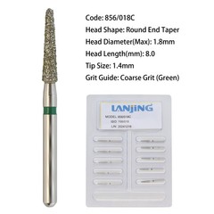 Dental Burs Diamond FG Round End Taper Cylinder High Speed Friction Grip 850 856