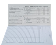 1 Checkbook Transaction Registers 2025 2026 2027 Calendar Check Book Register