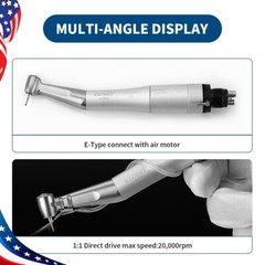 Dental E-generator LED High Speed Handpiece Slow Low Speed Handpiece 4/2Hole