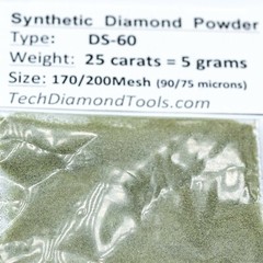 TechDiamondTools Diamond Powder 170 Grit 90-75 Microns, 25 cts = 5 Grams