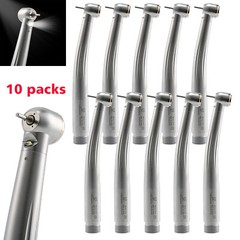 10 Turbina Dental LED Fiber Optic Handpiece E-generator Internal 3 spray 2 holes