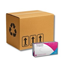 Bingold Disposable Gloves Nitrile 30PLUS, Cobalt Blue L Cardboard Cleaning Gloves