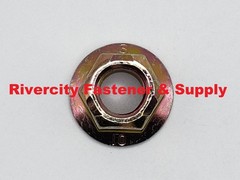 M12-1.75 All Metal Flange Top Lock Nuts 12mm x 1.75 DIN 6927 M12x1.75 Stover Nut
