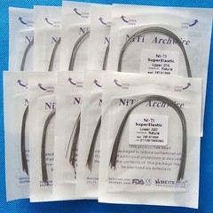 Dental Orthodontic Arch Wire Super Elastic Niti Round Ovoid /Nature Form