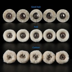 Dental Polishing Brush Wheel Goat Hair/Felt/Cotton – Contra Angle RA Latch Type