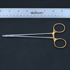 Aesculap BM045R Durogrip TC Ryder Needle Holder 6 7/8 in Serrated Jaw