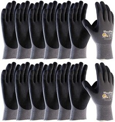 12- 34-874 MaxiFlex Foam Nitrile Grip Palm Coated PROTECTIVE WORK GLOVES MEDIUM