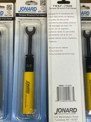 2 PCS ,Jonard TWAF-71620 7/16″ Full Head Torque Wrench 20 in-lb for F Connectors
