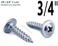Modified Truss Head Phillips Self piercing sharp point screws #8 x 1/2″- 3″ Zinc