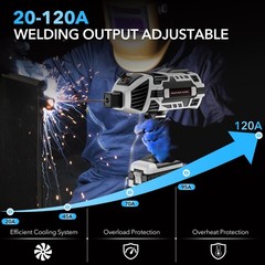 110V Handheld Welding Machine Kit with Auto-Darkening Goggles & Welding Rods