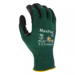 Maxiflex Cut Men’S Large Green ANSI 2 Premium Nitrile-Coated Outdoor and Work Gl