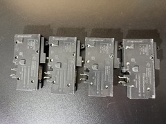 Square D HOM115PCAFI 15A Combination AFCI Circuit Breaker Lot of 4, 1-Pole, 120V
