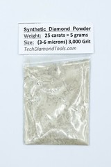 TechDiamondTools Diamond Powder 3,000 Grit 3-6 Microns, 25 cts = 5 Grams