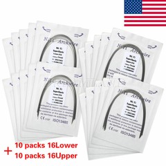20 bags Orthodontic Dental Arch Wire Super Elastic Niti Round 16 Upper & Lower A