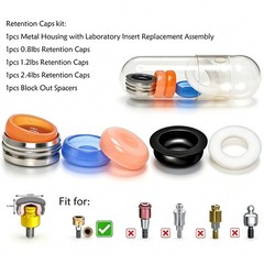 Dental Overdenture Locator Implant Abutment Retention male Cap processing Insert