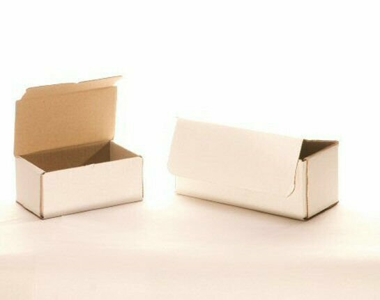 50 15 x 2 x 2 White Corrugated Mailers Tuck Flap Boxes Free Ship