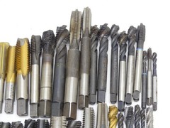 (41 pcs) Misc. Lot of Spiral Flute Taps, Various Sizes