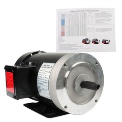 2 HP 1800 RPM General Electric Motor 3 Phase 56C Frame TEFC 230 / 460 Volt New