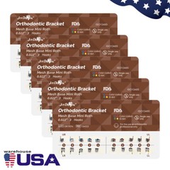 Dental Ortho Brackets Brace Mini Roth/MBT 0.022/0.018 345 Hook Mesh Base/Mono