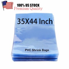 35″ X 44″ Clear Heat Shrink Wrap Bags PVC Film Gift Bottle Candle Packing Basket