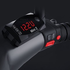 3-in-1 Waterproof Motorcycle Digital LED Thermometer Clock Voltage Voltmeter